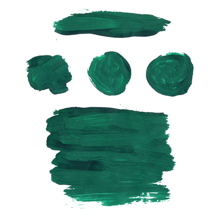 Dry oil painting banners set. Vector illustration.のイラスト素材