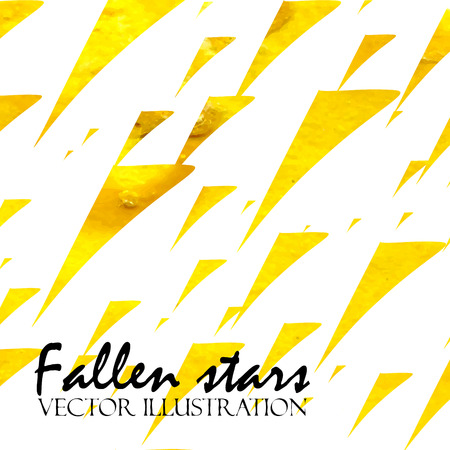 Watercolor painted background with fallen stars. Vector illustration.のイラスト素材
