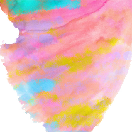 Watercolor multicolor background for scrapbooking design. Illustration made in vector.のイラスト素材
