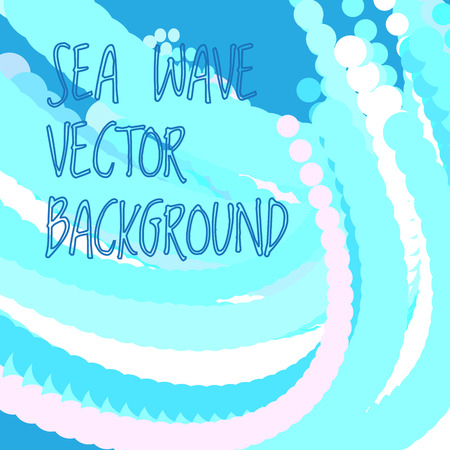 Abstract sea wave for marine promo progects. Vector illustration.のイラスト素材