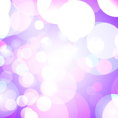 Purple bokeh light background for holidays postcards. Vector illustration.のイラスト素材