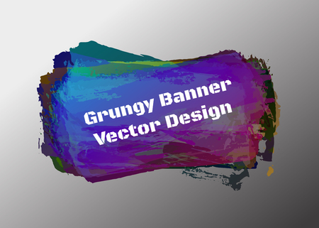 Black grunge Brush Paint banner, Vector eps 10のイラスト素材