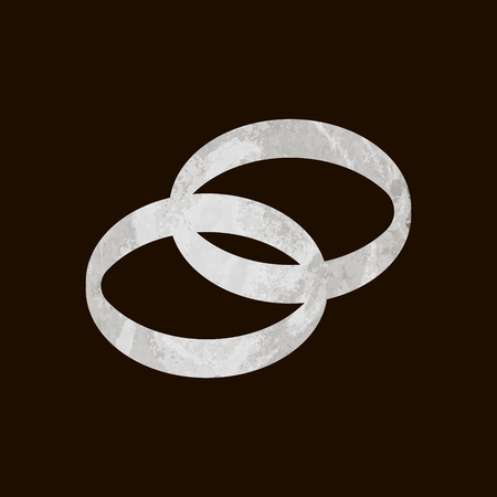 rings retro illustrationのイラスト素材