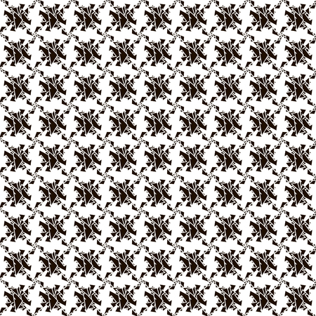 Black and white seamless pattern made in vectorの写真素材