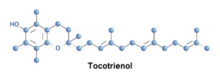 Tocotrienols are members of the vitamin E family.のイラスト素材
