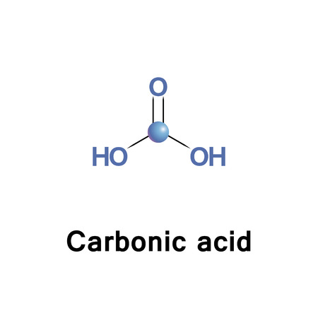 Carbonic acid is a respiratory acid that excreted as a gas by the lungs.It plays an important role in the bicarbonate buffer system to maintain acid base homeostasis.の写真素材