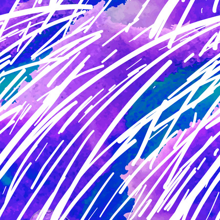 Watercolor layout with lines, seamless pattern design.のイラスト素材