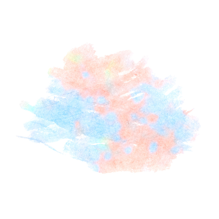 blue pink watercolorのイラスト素材