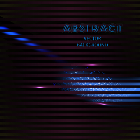 lined lights abstraction, vector modern stylized background.の写真素材