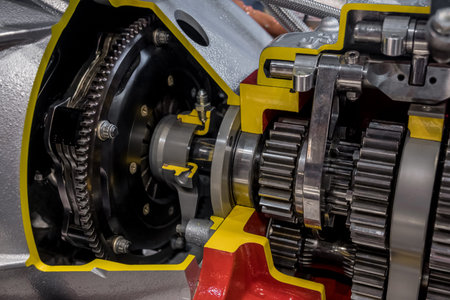 Cutaway manual gearbox