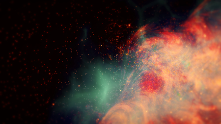 Abstract blurred gradient mesh background in bright rainbow colors. Colorful smooth banner template....