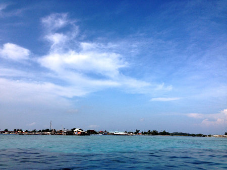 The Thousand Islands, tropical islands. Spectacular views of the forest and the sea.の写真素材