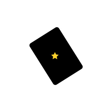 Black card icon. Isolated on white background. Vector illustration.のイラスト素材