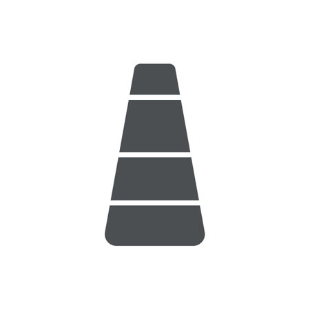 Traffic cone iconのイラスト素材