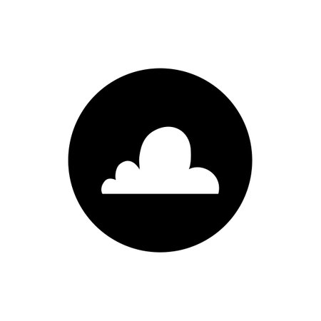 Cloud computing iconのイラスト素材