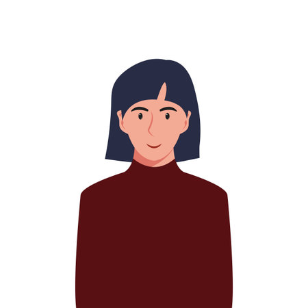 People's faces of woman with happy smiling humans. Avatars. Set of user profiles. Colored flat...