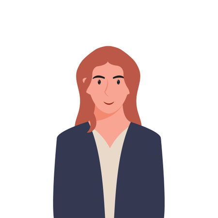 People's faces of woman with happy smiling humans. Avatars. Set of user profiles. Colored flat vector illustrationのイラスト素材