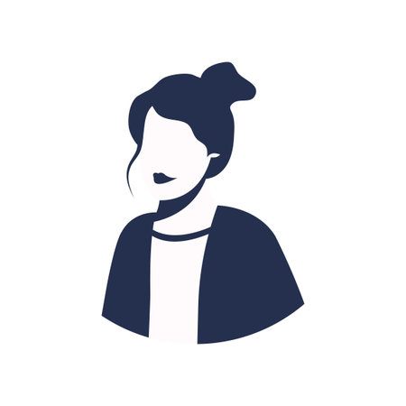 Young generation. Modern young woman character avatar isolated on white background. Colorful flat vector illustrationのイラスト素材