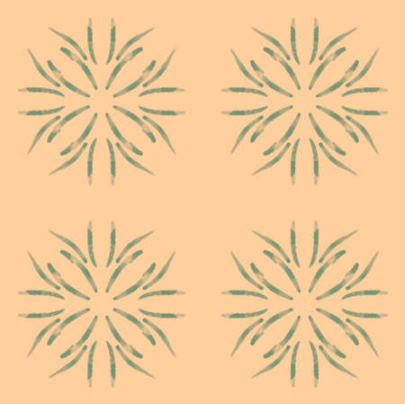abstract illustration of four elements on a beige backgroundの写真素材