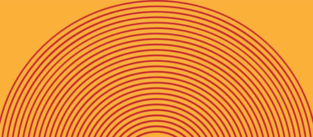 vector background. geometric lines. ring. Red and orange Creative Designのイラスト素材