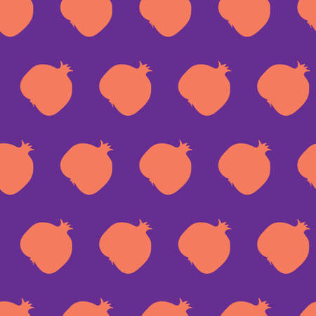 Seamless pattern with red fruits. Cute vector background. Bright summer fruit illustration. fruit designのイラスト素材