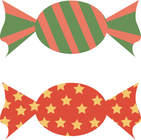 tasty heart-shaped gingerbreads on pattern with vector editable backgroundのイラスト素材