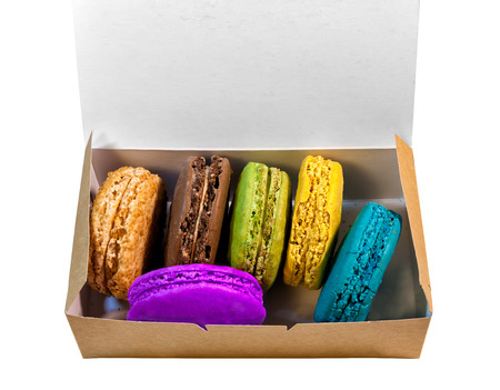 colorful cookie macaronの写真素材