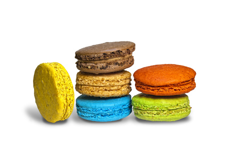 colorful cookie macaroonの写真素材