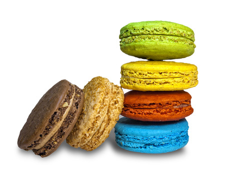 colorful cookie macaroonの写真素材