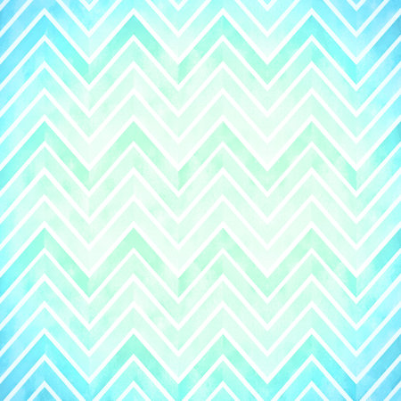 Blue green watercolor zigzags