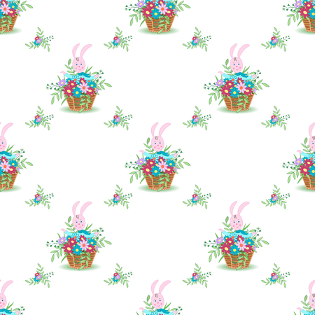 Easter Bunny Ears pattern-01のイラスト素材