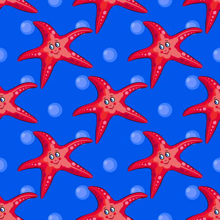 Big Red Starfishのイラスト素材
