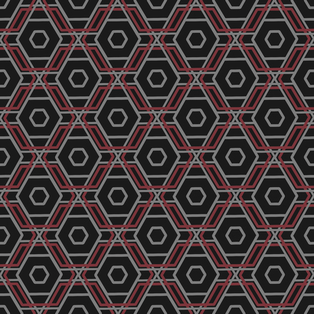 Digital seamless geometric pattern on a black background.Vector illustration.Can be used for textile,fabric,wrappingのイラスト素材