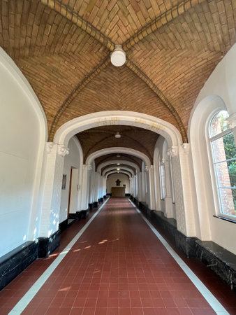 Interior of the church of St. Francis of Assisi, Italyの写真素材