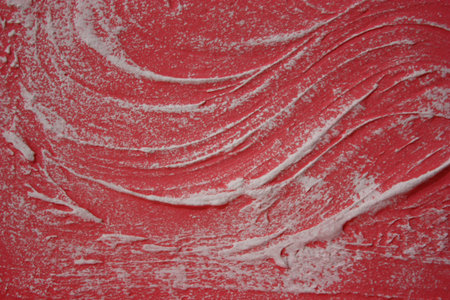 hard rough pink with white walls, white pattern on a wall