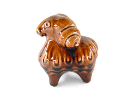 little ceramic Sheepの写真素材