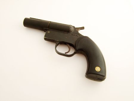 A black gunの写真素材