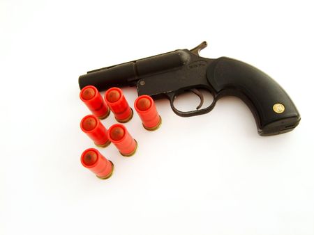 A black gunの写真素材