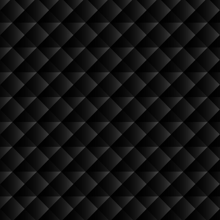 Black geometric background for website decoration, banner, leaflet, top cover, packaging. Vector...