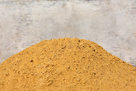A pile of sand for constructionの写真素材