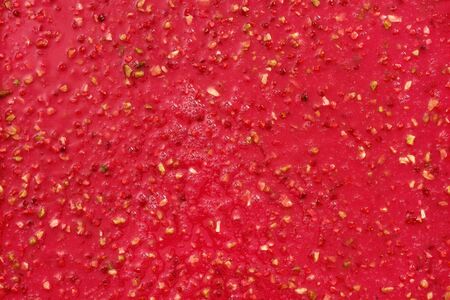 Confiture with berries and fruits. Red color. Background, textureの写真素材