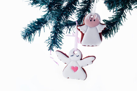 homemade delicious christmas gingerbread cookies - sweet foodの写真素材