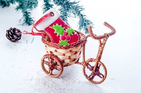 homemade delicious christmas gingerbread cookies - sweet foodの写真素材
