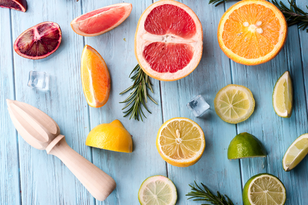 Ingredients for healthy drink.の写真素材