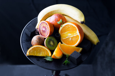 Platter with fruits