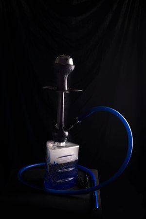 Aromatic hookah isolated on a black background
