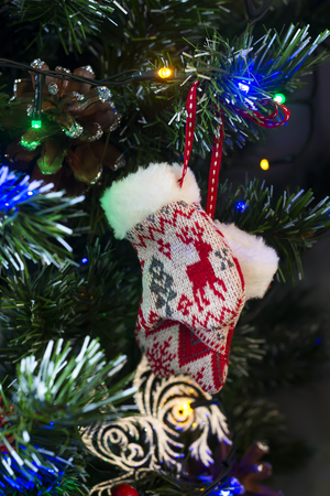 Closeup of Christmas-treeの写真素材