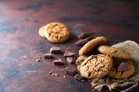Chocolate chip cookieの写真素材