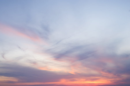 Dramatics sunset sky