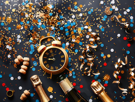 New Year celebration backgroundの素材